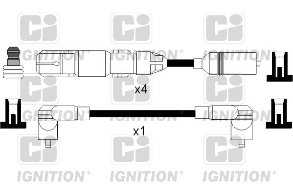 QUINTON HAZELL Комплект проводов зажигания XC956